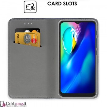 Telone smart magnet serijos atverčiamas dėklas - raudonas (telefonams Motorola Moto G9 Play/E7 Plus) Telone smart magnet serijos atverčiamas dėklas - raudonas (telefonams Motorola Moto G9 Play/E7 Plus)